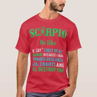 Scorpio astrologie cadeaus 4 t-shirt