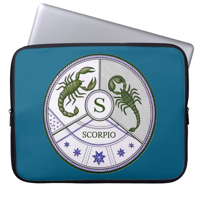 Scorpio Astrologie Laptop Sleeve (Voorkant)