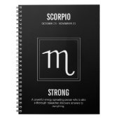 Scorpio Astrologie Notitieboek (Voorkant)