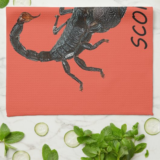 Scorpio astrologie theedoek (Gevouwen)