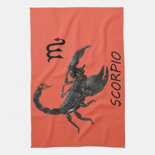 Scorpio astrologie theedoek (Verticaal)