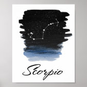 Scorpio Astrologisch teken Poster (Voorkant)