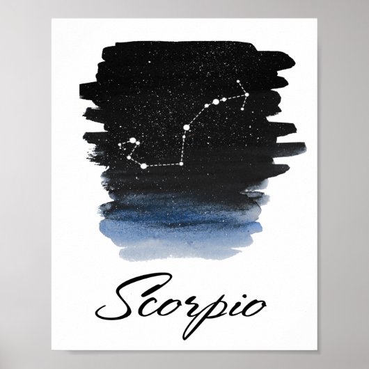 Scorpio Astrologisch teken Poster (Voorkant)