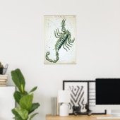 Scorpio Astrologische Tekening Poster (Thuiskantoor)