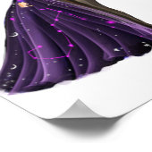 Scorpio Astrology Art | Celestial Zodiac Illustrat Poster (Hoek)