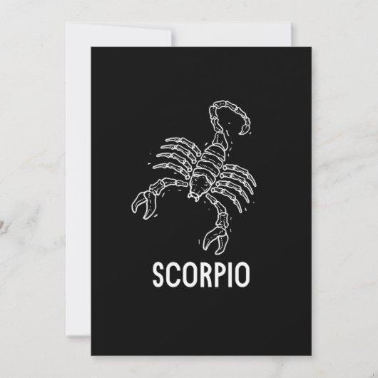 Scorpio Astrology Birthday Gift Zodiac Signs Kaart (Voorkant)