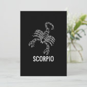 Scorpio Astrology Birthday Gift Zodiac Signs Kaart (Staand voorkant)