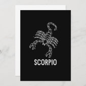 Scorpio Astrology Birthday Gift Zodiac Signs Kaart (Voorkant / Achterkant)