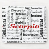 Scorpio Astrology Horoscope Zodiac Traits Collage Muismat (Voorkant)