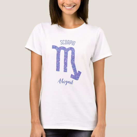  Scorpio Astrology Sign Aangepast geboortedag T-shirt (Voorkant)