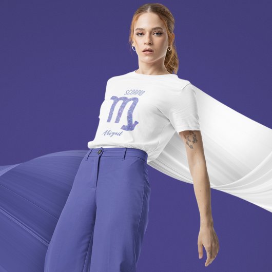 Scorpio Astrology Sign Aangepast geboortedag T-shirt