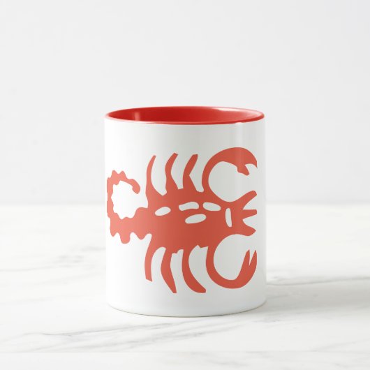 Scorpio Astrology Sun Sign, Zodiac Ringer Mok (Midden)