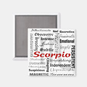 Scorpio Astrology Zodiac Horoscope Collage Patroon Magneet (Voorkant / Achterkant)