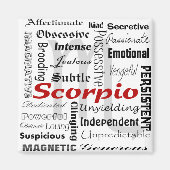 Scorpio Astrology Zodiac Horoscope Collage Patroon Magneet (Voorkant)