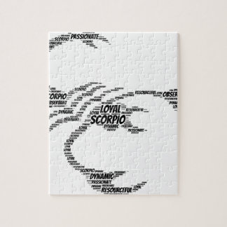 Scorpio Astrology Zodiac Sign Word Cloud Legpuzzel