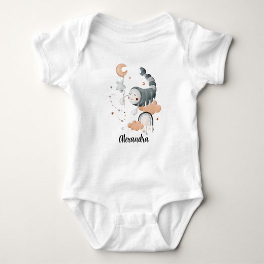 Scorpio Baby: Scorpio's Mystical Personalized Romper (Voorkant)