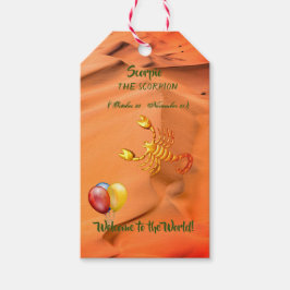 Scorpio-Baby shower - Gift Labels Cadeaulabel
