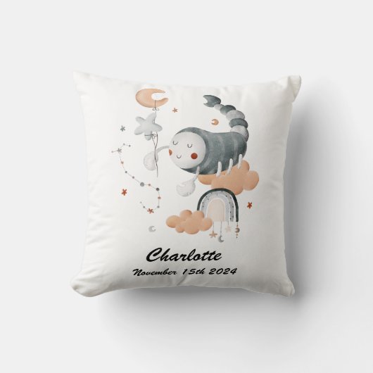 Scorpio Baby Zodiac Nursery Kussen (Voorkant)