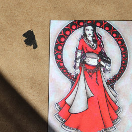 Scorpio Belly Dancer briefkaarten