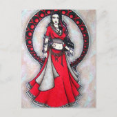 Scorpio Belly Dancer Gothic Moon Briefkaart (Voorkant)