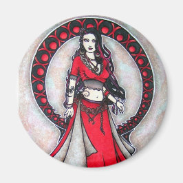 Scorpio Belly Dancer Gothic Moon Magneet