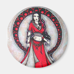 Scorpio Belly Dancer Gothic Moon Magneet