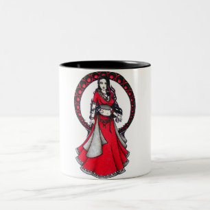 Scorpio Belly Dancer Gothic Moon Tweekleurige Koffiemok