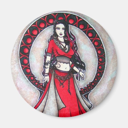 Scorpio Belly Dancer Magnet (Voorkant)