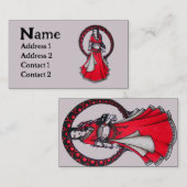 Scorpio Belly Dancer Visitekaartjes (Voorkant / Achterkant)