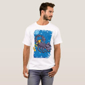 Scorpio bij de nachtelijke hemel t-shirt (Voorkant volledig)