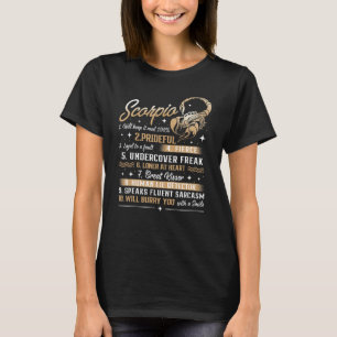 Scorpio Birthday Astrology Zodiac Sign Horoscope T-shirt