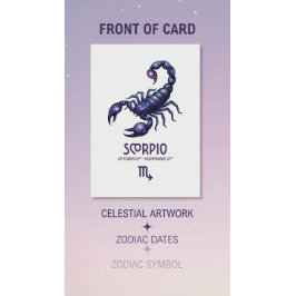 Scorpio Birthday Card Feestdagen Kaart