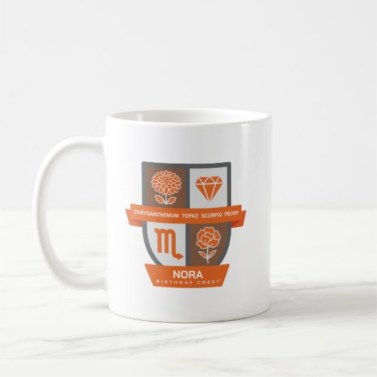 Scorpio Birthday Crest™ for November 1-21 Mug Koffiemok (Links)
