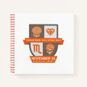 Scorpio Birthday Crest™ for November 1-21 Notitieboek (Voorkant)