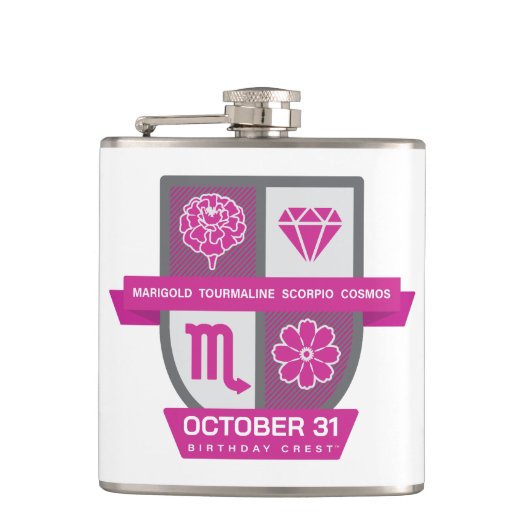 Scorpio Birthday Crest™ for October 24-31 Heupfles (Voorkant)