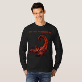 Scorpio Birthday Gift | Zodiac | Fiery Scorpion T-shirt (Voorkant volledig)