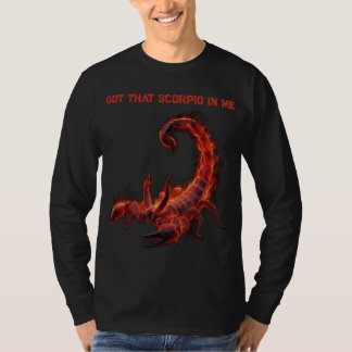 Scorpio Birthday Gift | Zodiac | Fiery Scorpion T-shirt