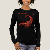 Scorpio Birthday Gift | Zodiac | Fiery Scorpion Tri-Blend Shirt (Voorkant)