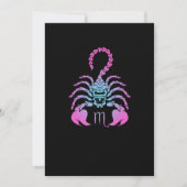 Scorpio Birthday Gift Zodiac Sign Costuum Kaart (Voorkant)