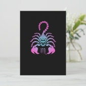 Scorpio Birthday Gift Zodiac Sign Costuum Kaart (Staand voorkant)