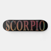 Scorpio Black Skateboard Deck (Horizontaal)