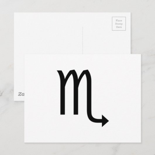 Scorpio Briefkaart (Voorkant / Achterkant)