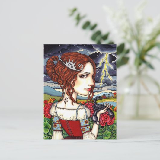 Scorpio Briefkaart (Staand voorkant)