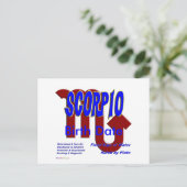Scorpio Briefkaart (Staand voorkant)