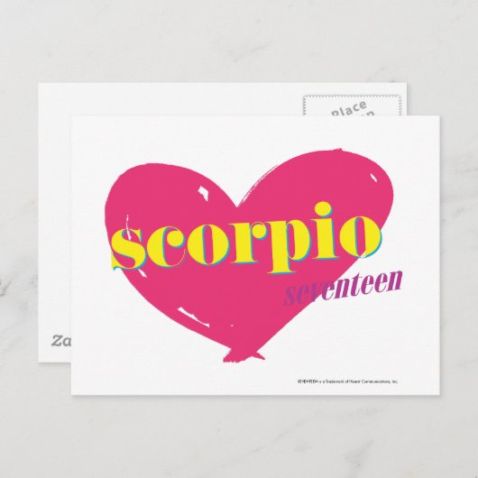 Scorpio Briefkaart (Voorkant / Achterkant)