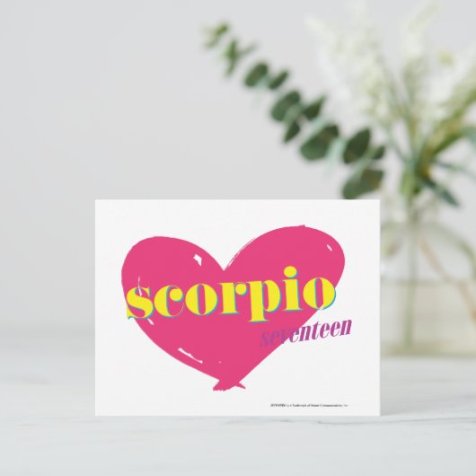 Scorpio Briefkaart (Staand voorkant)