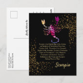 Scorpio Briefkaart (Voorkant / Achterkant)