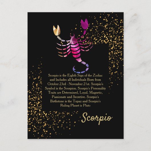 Scorpio Briefkaart (Voorkant)