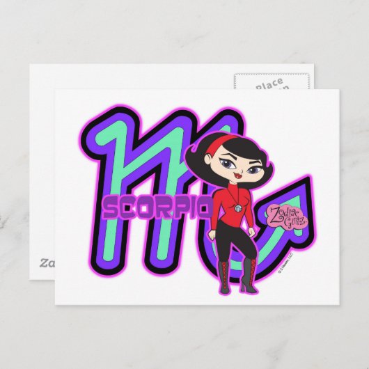 Scorpio-Briefkaart Briefkaart (Voorkant / Achterkant)