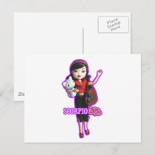 Scorpio-Briefkaart Briefkaart (Voorkant / Achterkant)
